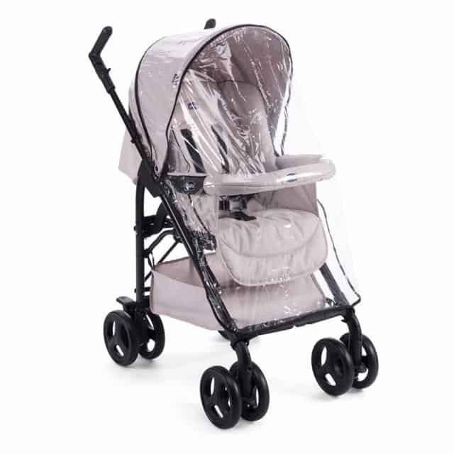 Parapioggia Universale Per Passeggini Chicco - Traspirante Con Tasca Portaoggetti - Foto 4