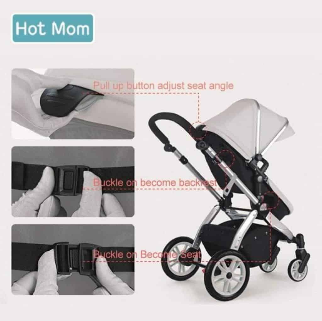 Hot mom buggy seduta reclinabile