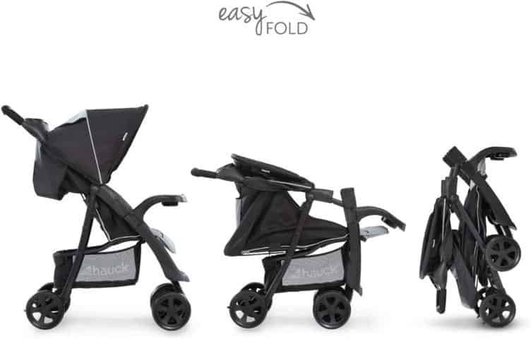 Parapioggia Trasparente Per Passeggino Hauck Shopper 6 E Sport Buggy, Protezione UV, PVC Morbido 250 Micron